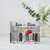 Carte Postale Référencement de clients de pluie marketing immobi (Debout devant)