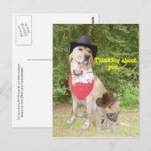 Carte Postale Réfléchissez à votre sujet (Devant / Derrière)