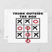 Carte Postale Réfléchissez Dehors De La Boîte (Devant / Derrière)