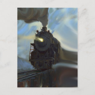 Carte Postale Reflected Train