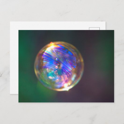 Carte Postale Réflection bubble flottante (Devant / Derrière)