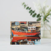 Carte Postale Reflet de bateau (Debout devant)