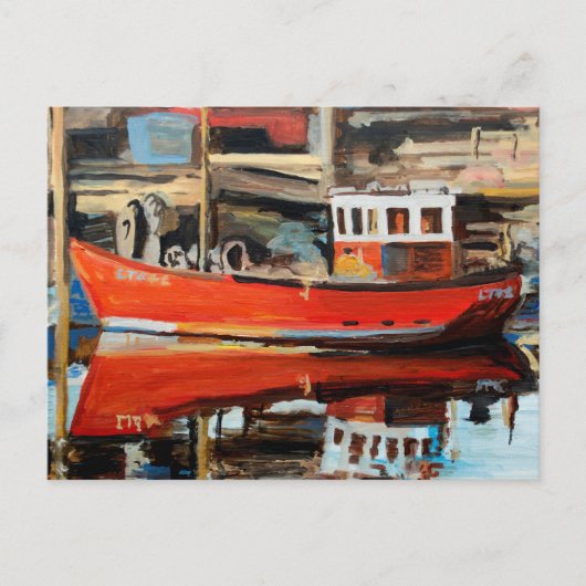 Carte Postale Reflet de bateau (Devant)