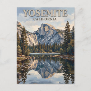 Carte Postale Reflet de Half Dome à Mirror Lake Yosemite