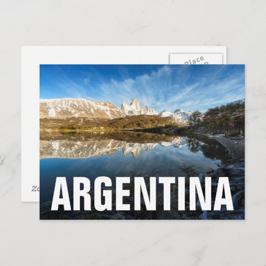 Carte Postale Reflet de Patagonie (Devant / Derrière)