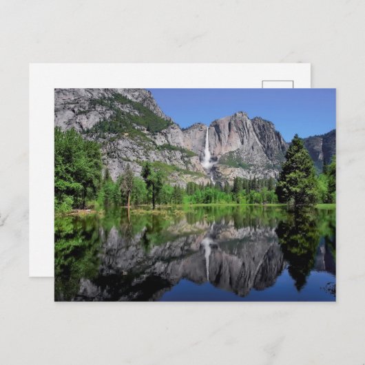 Carte Postale Reflet de Yosemite Falls (Devant / Derrière)