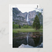 Carte Postale reflet des chutes de Yosemite (Devant / Derrière)