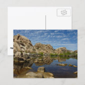 Carte Postale Reflet du Barker Dam à Joshua Tree I (Devant / Derrière)