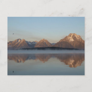 Carte Postale Reflet du barrage du lac Jackson dans le parc nati