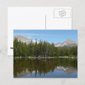 Carte Postale Reflet du lac de Yosemite (Devant / Derrière)