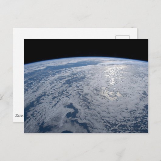 Carte Postale Reflet du soleil sur l'océan Pacifique Sud. (Devant / Derrière)