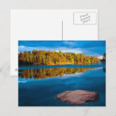 Carte Postale Reflets de début de soirée dans les eaux limitroph (Devant / Derrière)