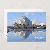 Carte Postale Reflets de l'Opéra de Sydney (Devant / Derrière)