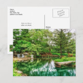 Carte Postale Reflets de printemps  Remets-toi vite (Devant / Derrière)