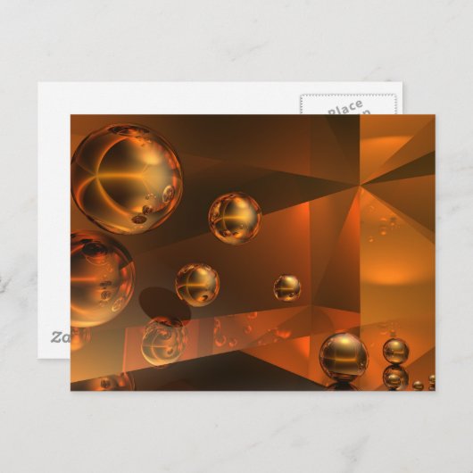 Carte Postale Reflets dorés (Devant / Derrière)