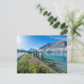 Carte Postale Reflets du lac Bow Banff montagne (Debout devant)