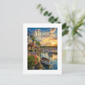 Carte Postale Reflets du port mystique (Debout devant)