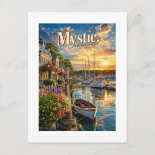 Carte Postale Reflets du port mystique
