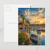 Carte Postale Reflets du port mystique (Devant / Derrière)