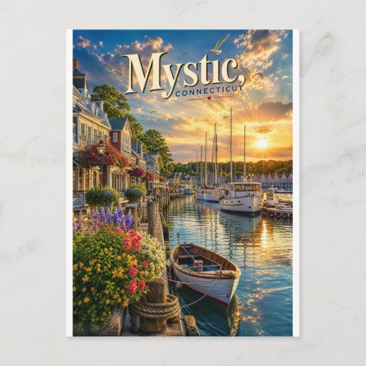Carte Postale Reflets du port mystique (Devant)