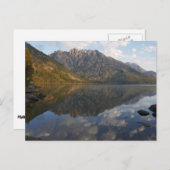 Carte Postale Réflexion à Jenny Lake II (Devant / Derrière)