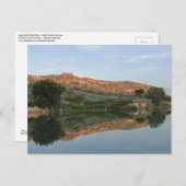 Carte Postale RÉFLEXION au parc d'état du lac Scott Kansas (Devant / Derrière)