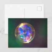 Carte Postale Réflexion de bulle flottante (Devant / Derrière)