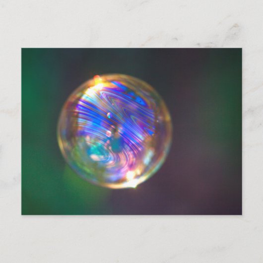 Carte Postale Réflexion de bulle flottante (Devant)