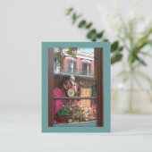 Carte Postale Réflexion de la fenêtre Trimestre français (Debout devant)