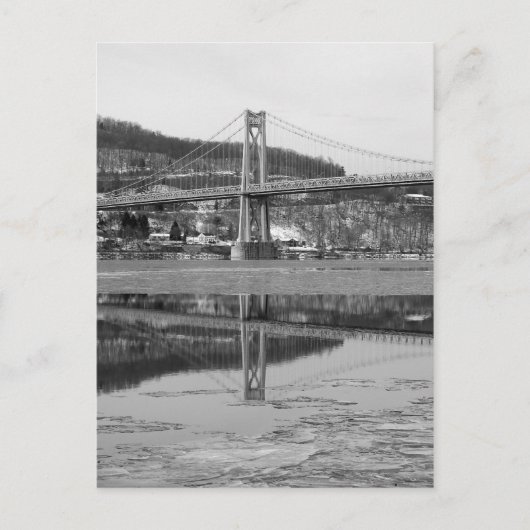 Carte Postale Réflexion de la tour Icy Bridge (Devant)