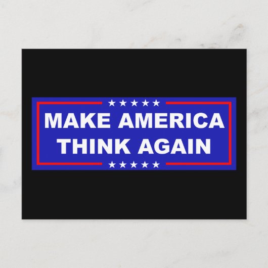 Carte Postale Réflexion de l'Amérique (Devant)