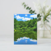 Carte Postale Réflexion de l'étang (Debout devant)