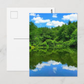 Carte Postale Réflexion de l'étang (Devant / Derrière)