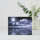 Carte Postale Réflexion de lune d'océan (Debout devant)