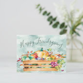 Carte Postale Réflexion de Thanksgiving (Debout devant)