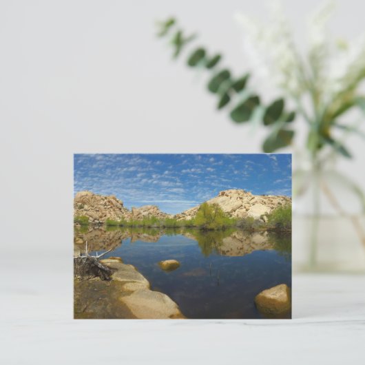 Carte Postale Réflexion du barrage Barker à Joshua Tree II (Debout devant)