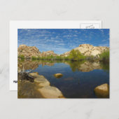 Carte Postale Réflexion du barrage Barker à Joshua Tree II (Devant / Derrière)