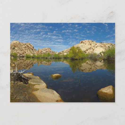 Carte Postale Réflexion du barrage Barker à Joshua Tree II (Devant)