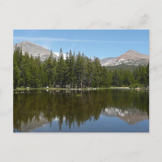 Carte Postale Réflexion du lac Yosemite (Devant)