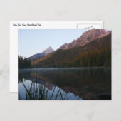 Carte Postale Réflexion du lever du soleil à String Lake I (Devant / Derrière)