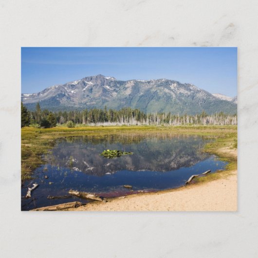 Carte Postale Réflexion du mont Tallac (Devant)