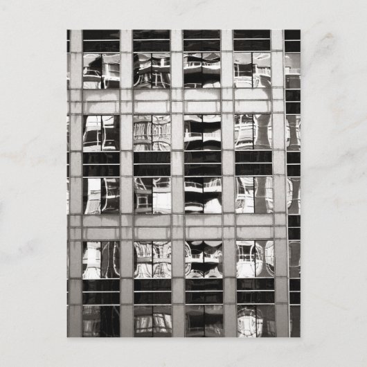 Carte Postale Réflexion en B & W (Devant)