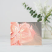 Carte Postale Réflexion rose rose pâle en argent (Debout devant)