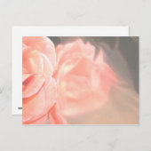 Carte Postale Réflexion rose rose pâle en argent (Devant / Derrière)