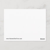 Carte Postale Réflexion rose rose pâle en argent (Dos)