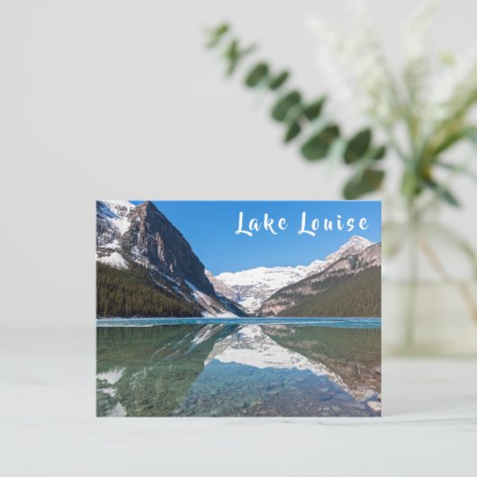 Carte Postale Réflexion sur Lake Louise - Banff NP, Canada (Debout devant)