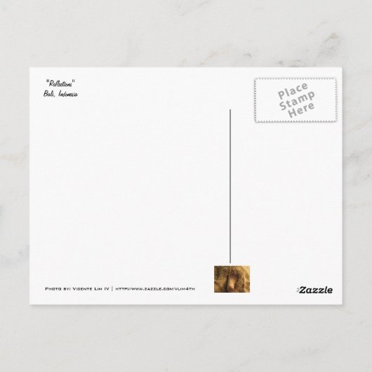 Carte Postale Réflexions (Dos)