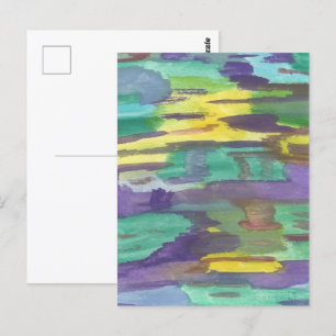 Carte Postale Réflexions Art Abstrait