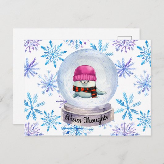 Carte Postale Réflexions chaudes (Devant / Derrière)