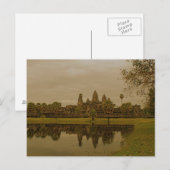 Carte Postale Réflexions d'Angkor Vat (Devant / Derrière)